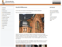Tablet Screenshot of kirche-wiesdorf.de
